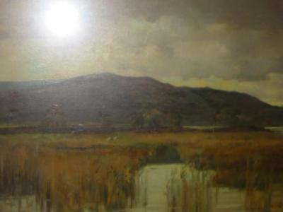 Appraisal: DENNIS BARKER th Century Approaching Storm signed acrylic on paper