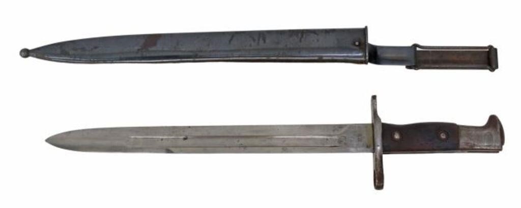 Appraisal: U S Model Krag-Jorgensen bayonet the l blade marked at