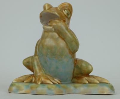 Appraisal: Beswick early model of frog seated on a lily pad