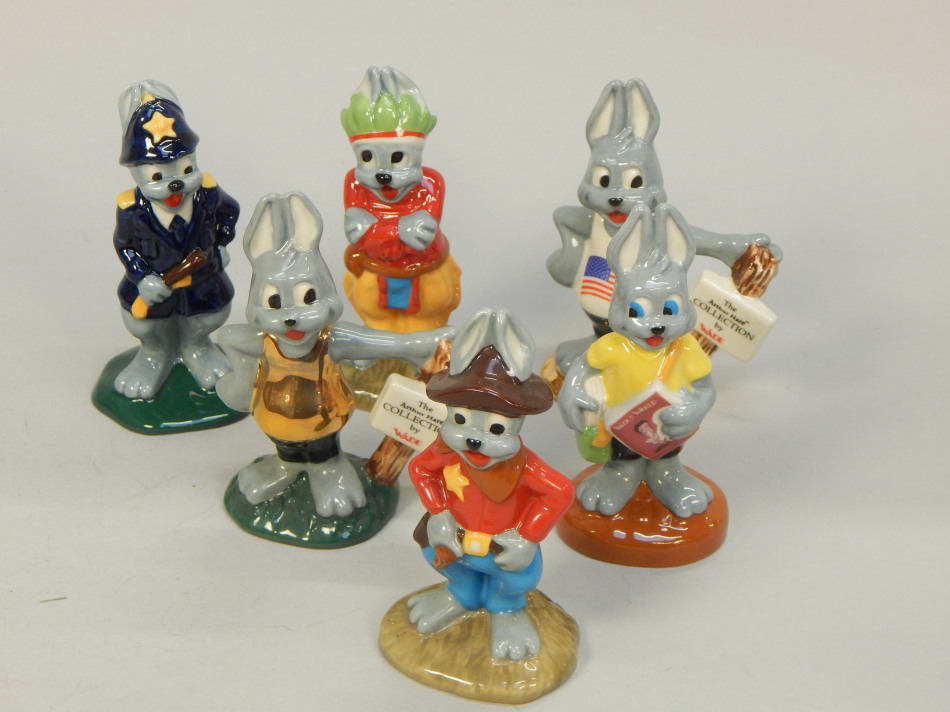 Appraisal: Six Wade figures of Arthur Hare in various costumes