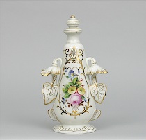 Appraisal: Old Paris Porcelain Cologne Jar Tear drop shape jar with