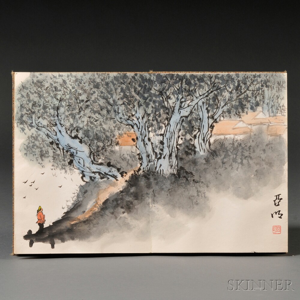 Appraisal: Painting Album of Landscapes China th century ink and color