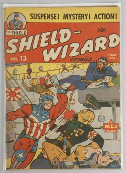 Appraisal: Shield-Wizard Comics No Description This issue features a great Anti-Axis