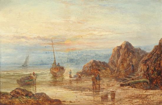 Appraisal: CHARLES L SHAW English th century FISHERMAN ON THE SHORE