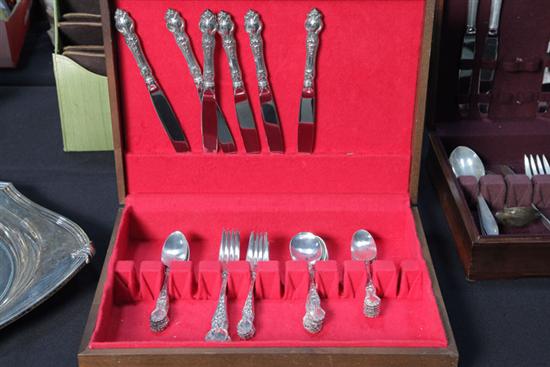 Appraisal: SET OF STERLING SILVER FLATWARE Wallace Silversmiths Violet pattern Six