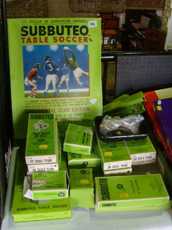 Appraisal: A boxed Subutteo Table Soccer Game continental club edition together