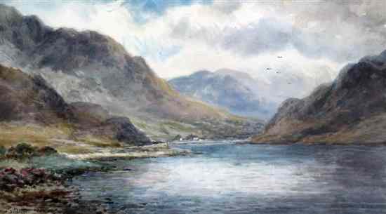 Appraisal: Alexander Williams - watercolour 'Doolough Killery Bay' Connemara signed x