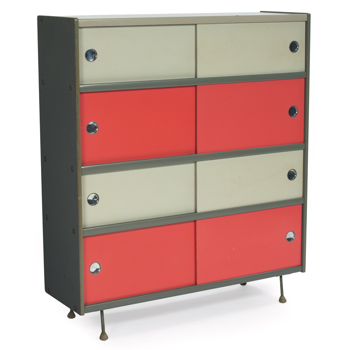 Appraisal: Bill Renwick storage until by Brunswick Corporation Masonite eight pink