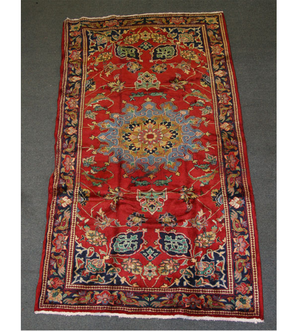 Appraisal: Semi-antique Hamadan area rug x