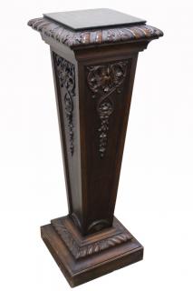 Appraisal: Carved Wooden Italian Pedestal Carved Wooden Italian Pedestal Dimensions x