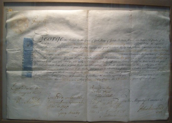 Appraisal: GEORGE II KING OF ENGLAND Partly-printed vellum Document Signed George