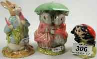 Appraisal: Royal Albert Beatrix Potter Figures Goody and Timmy Tiptoes Peter