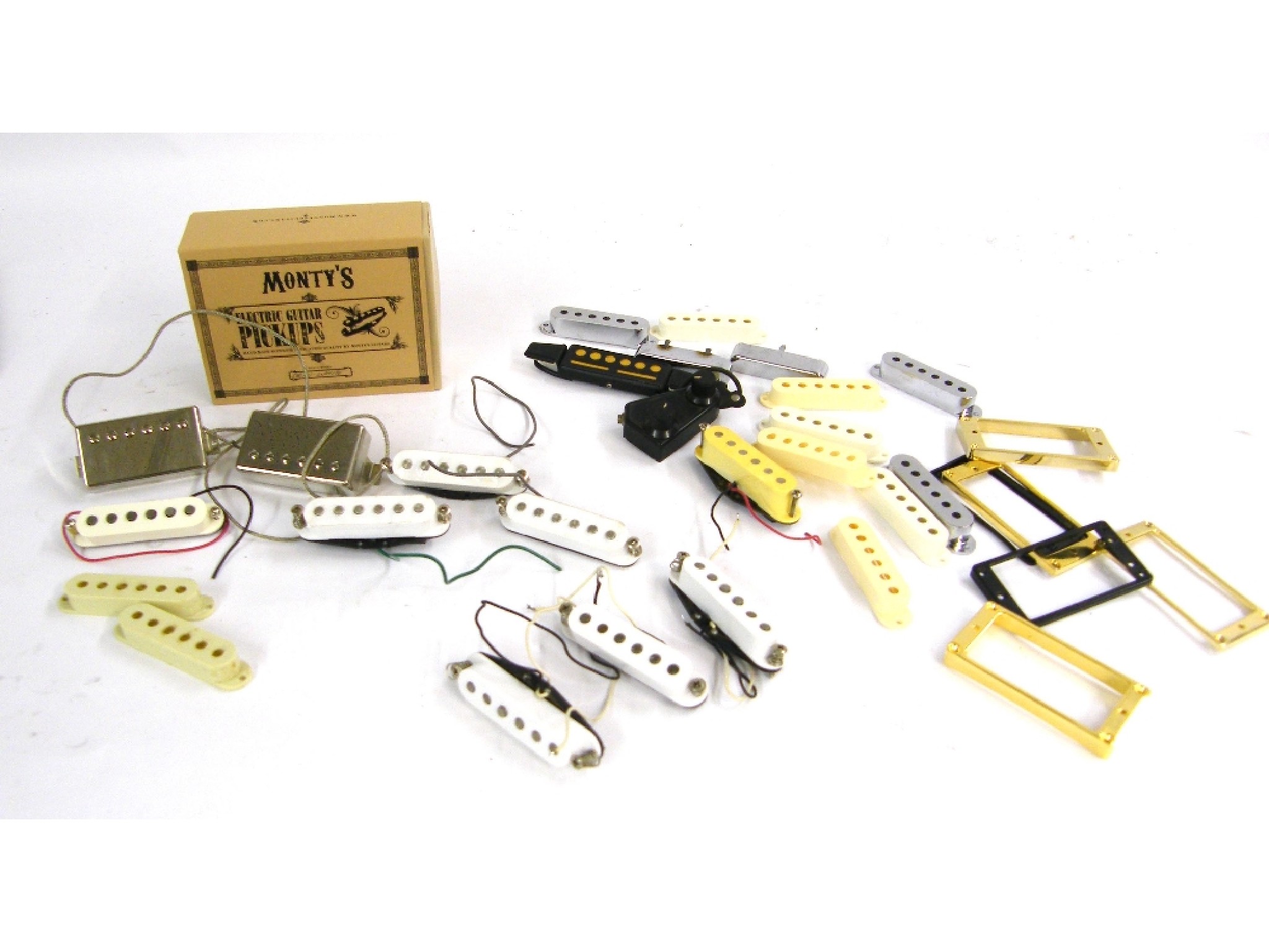 Appraisal: Quantity of electric guitar pickups to include a set of