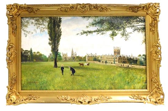 Appraisal: George Willis-Pryce British - oil on canvas View of Oxford