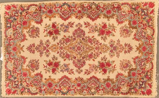 Appraisal: Semi-antique Kerman rug Persia circa x