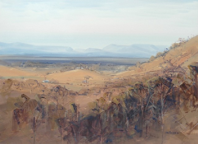 Appraisal: John Leo Borrack born Autumn Evening Mernda watercolour signed 'John