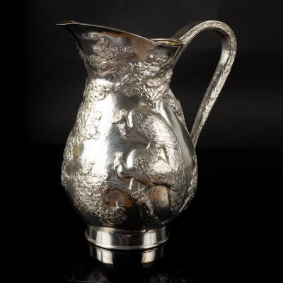 Appraisal: Stella Campion British Contemporary a silver jug London chased with