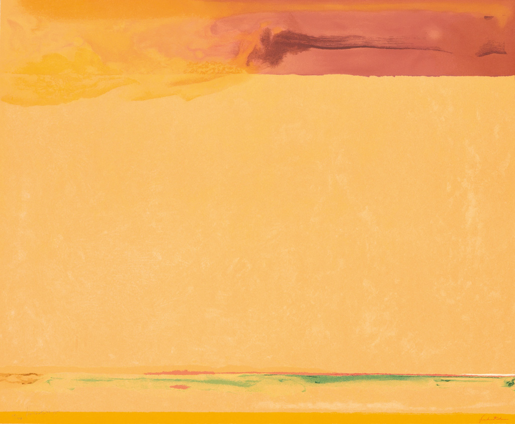 Appraisal: HELEN FRANKENTHALER Southern Exposure Color screenprint x mm x inches