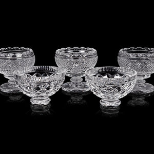 Appraisal: A Group of Five Waterford Cut Glass Bowls Height of