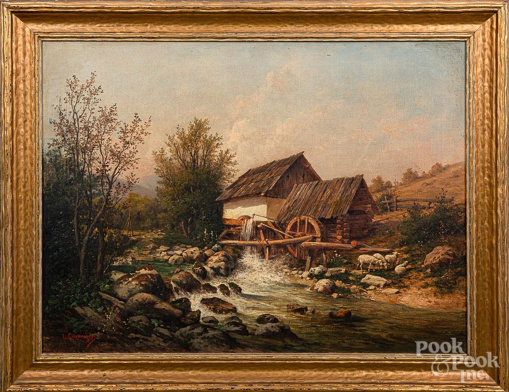 Appraisal: Leopold Graninger oil on canvas landscape Leopold Graninger Austrian -