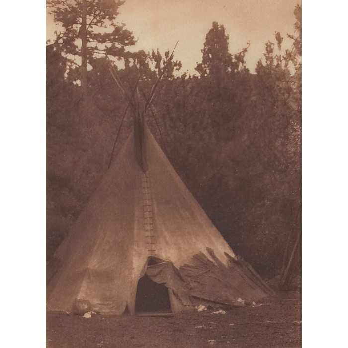 Appraisal: Edward Sherrif Curtis photogravure ''A Mountain Home Umatilla '' margin