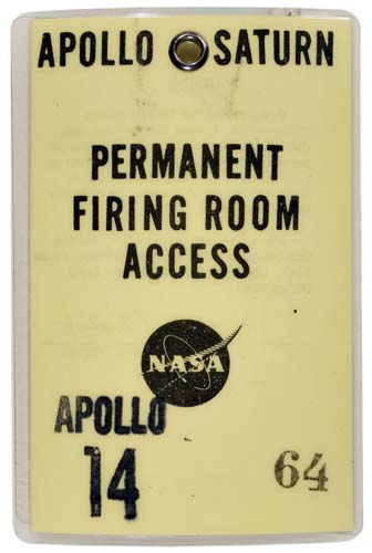 Appraisal: Apollo Saturn Badge for Apollo A x inch laminated badge