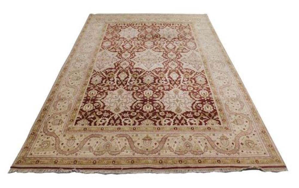 Appraisal: RUG Modern Indo-Persian style ' x ' wool on cotton