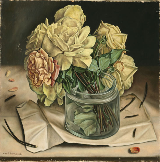 Appraisal: Aim Barraud Swiss - Still Life of Roses in a