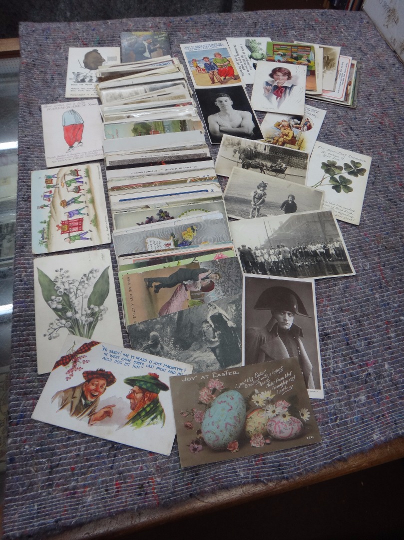 Appraisal: POSTCARDS - Sentimental Greetings Humour including a few foreign military