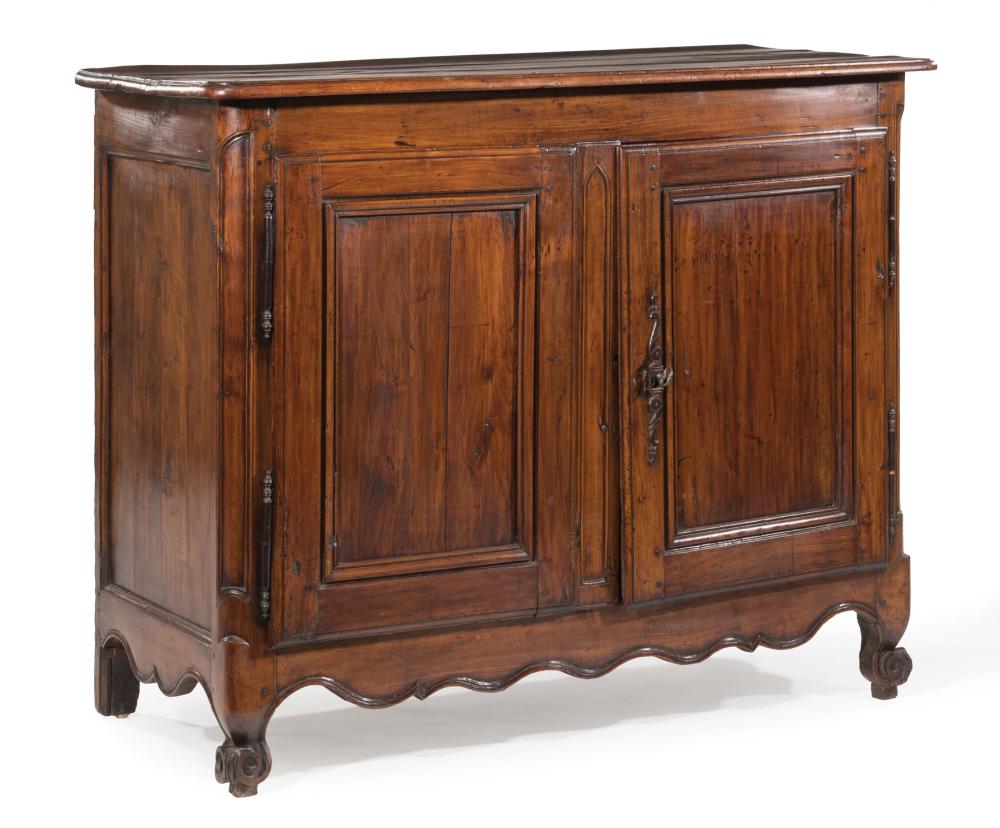 Appraisal: Provincial Louis XV-Style Carved Fruitwood Buffet late th early th