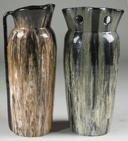 Appraisal: Pair of A R Cole Pottery Floor Vases circa s