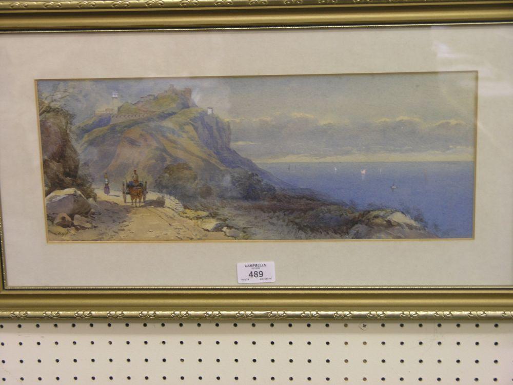 Appraisal: A pair of Italianate watercolours coastal views with boats probably