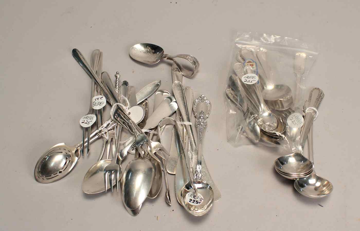 Appraisal: FORTY-TWO PIECES OF STERLING SILVER FLATWAREBy various makers Includes twelve