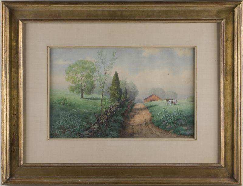 Appraisal: Edwin Lamasure VA - Spring at Loundon watercolor on paper