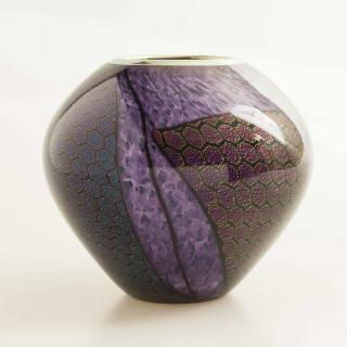 Appraisal: Tim Lazer Sacramento th c Art Glass Vase Tim Lazer