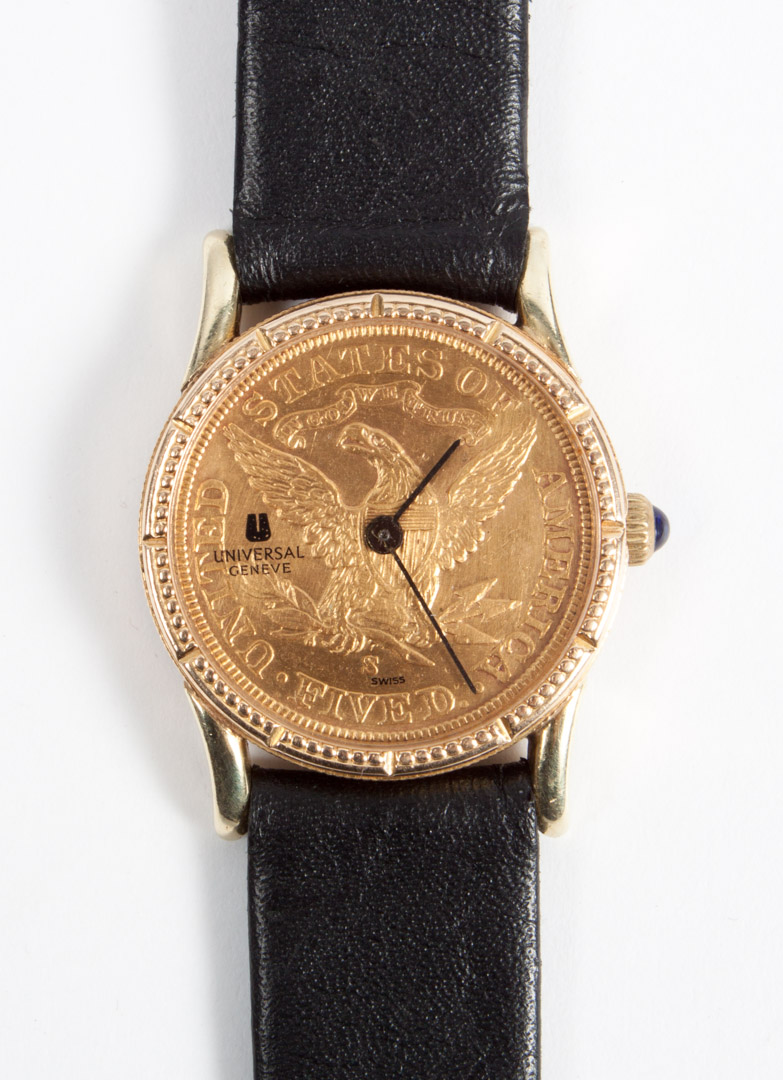 Appraisal: Universal lady's gold coin watch made from an -S five-dollar