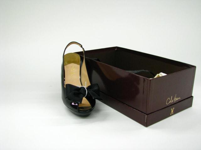 Appraisal: Cole Haan Blanc Air sandal Black patent leather open toe