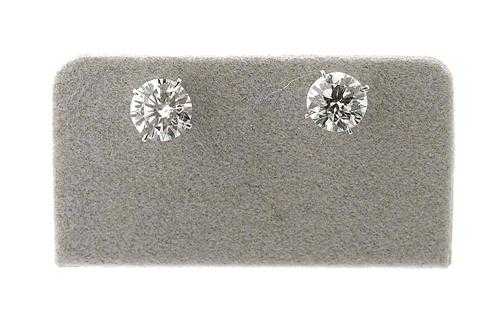 Appraisal: BRILLIANT-CUT DIAMOND STUD EARRINGS White gold Classic stud earrings each