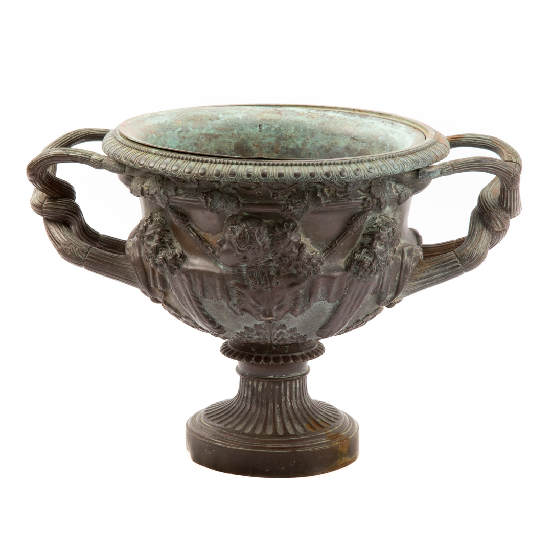 Appraisal: Grande Tour bronze Warwick vase late th century copy of