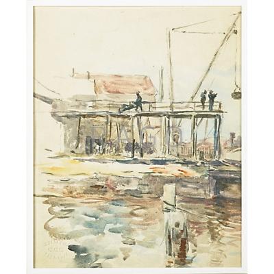 Appraisal: Colin Campbell Cooper American - Waterfront Watercolor on paper framed