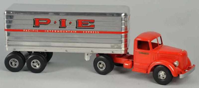 Appraisal: Pressed Steel Smith-Miller PIE Truck Toy American Smith-Miller decals on