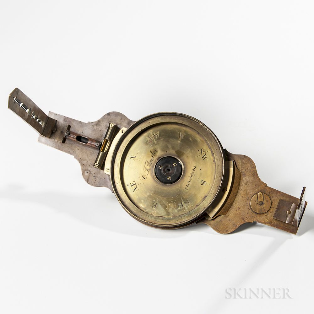 Appraisal: Charles T Amsler Vernier Compass Charles T Amsler Vernier Compass