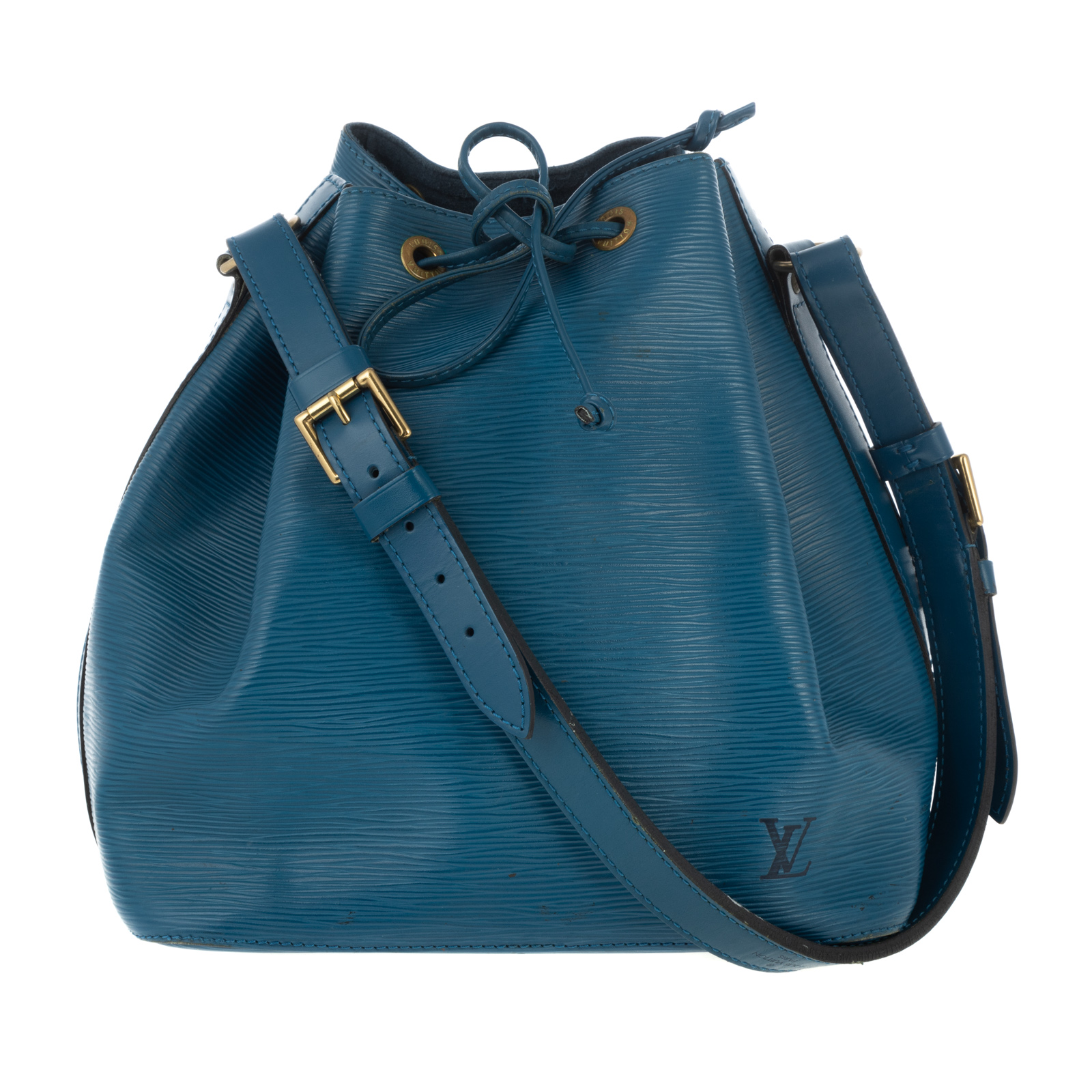 Appraisal: A LOUIS VUITTON EPI NOE PM A blue Epi leather