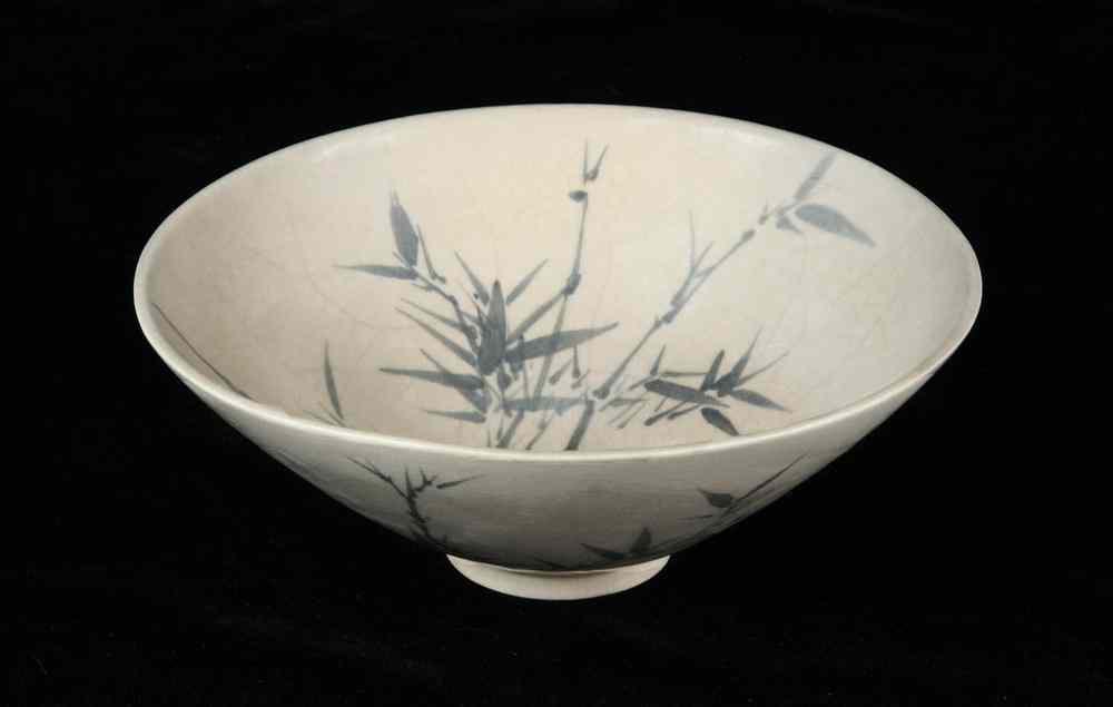 Appraisal: SIGNED JAPANESE PORCELAIN BOWL - Summer Chawan Tea Bowl Kyo