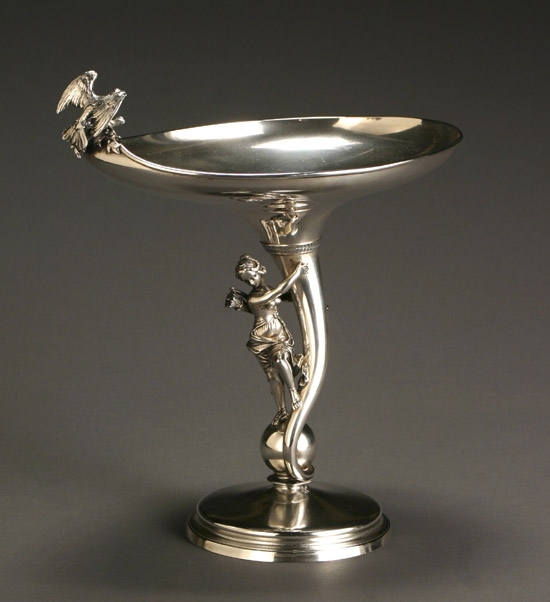 Appraisal: Gorham Sterling Compote Providence Late th Century The tapering standard