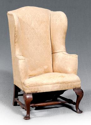 Appraisal: Queen Anne style child-size wing chair in the Boston manner