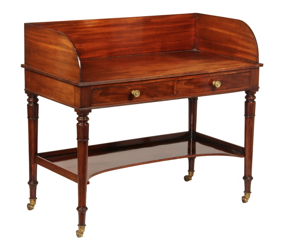 Appraisal: VICTORIAN DRESSING TABLE FROM WINDSOR CASTLE - Two Drawer Table