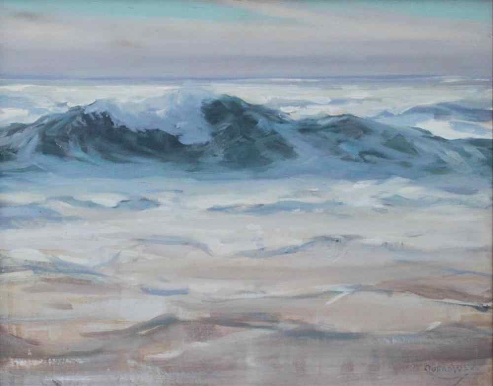 Appraisal: JAY CONNAWAY AMERICAN - WAVE AT SUNSET Oil on board