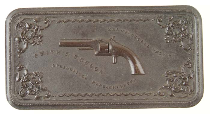 Appraisal: SCARCE SMITH WESSON ST MODEL REVOLVER GUTTA PERCHA CASE Scarce