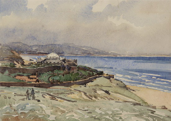 Appraisal: Edward Darley Boit American - Coastal Views of Biarritz Two